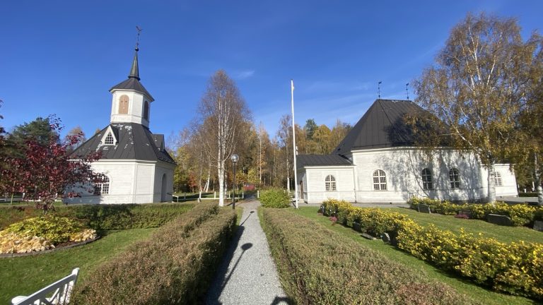 Graninge Kyrka and bell tower