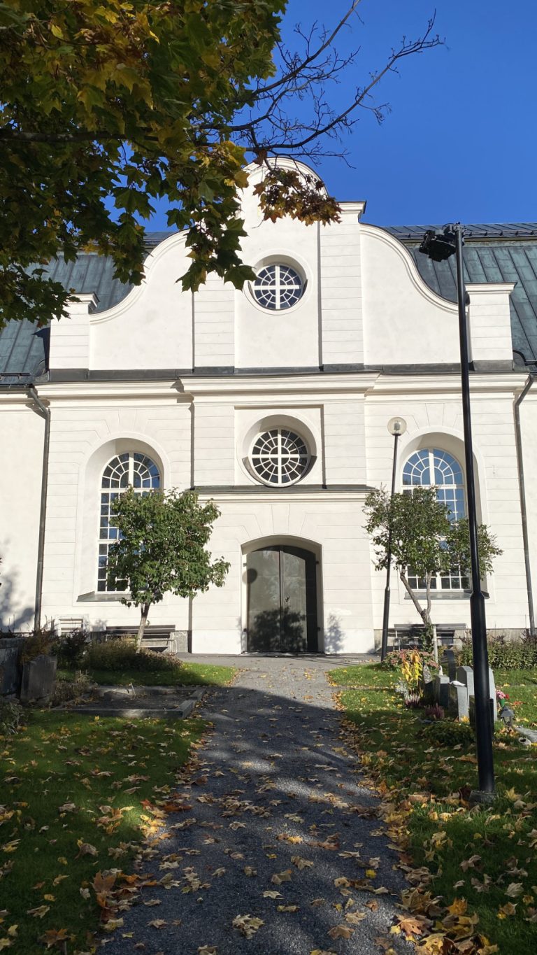 Säbrå church side view